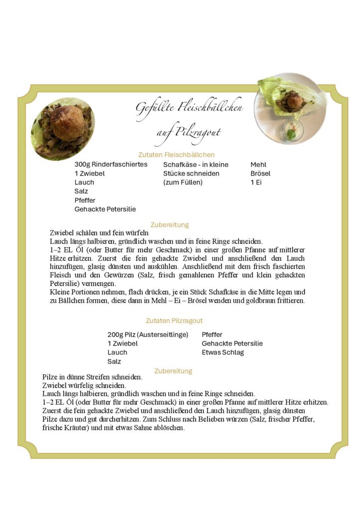 Pilzrezept des Monats